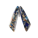 Dark Blue Sea Sediment Jasper Pendant Earrings Sold Per Pair
