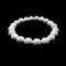 White Turquoise Bracelet Matte Round Size 8mm 10mm 7.5" Length