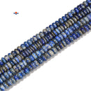 Low Grade Natural Lapis Smooth Rondelle Beads Size 4x6mm 5x8mm 6x10mm 15.5'' Str
