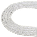 clear k crystal glass faceted rondelle beads