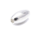 925 Sterling Silver Rice Shape Spacer Beads Size 4x7mm Sold 16 Pcs Per Bag