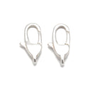 925 Sterling Silver Long Oval Shape Clasp Size 6x12mm 4Pcs Per Bag