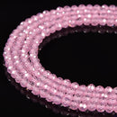 pink zircon faceted round