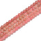 Light Pink Strawberry Quartz Smooth Round Beads Size 5mm 15.5'' Strand