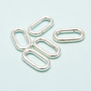 925 Sterling Silver Rectangle Clasp Size 10x17mm 2 pcs per Bag