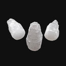 natural white selenite small tower inches light not included