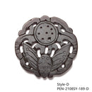 02 Brown Jade Hand Carved Pendant Eight Styles Sold Per Piece