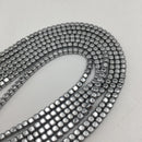 gold silver gray plated hematite smooth cube beads