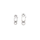 925 Sterling Silver Square Lobster Clasp Size 3x8mm 4x10mm 7-10pcs Per Bag