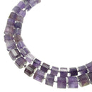 amethyst faceted rondelle wheel discs beads