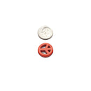 Orange Howlite Peace Sign Coin Disc Beads 15mm 20mm 25mm 15.5" Strand