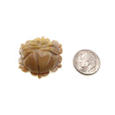 Natural Bamboo Coral Hand Carved Rose Pendant Approx 25mm 30mm Sold Per Piece