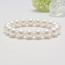 white coated shell pearl bracelet 