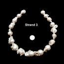High Grade Natural Fresh Water Pearl Baroque Flameball Beads 30-45mm 15.5"Strand