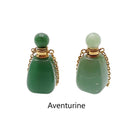 natural stone essential oil necklace perfumesmooth bottle gold chain