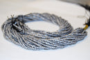 silver plated hematite matte cube beads