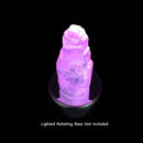 natural white selenite small tower inches light not included