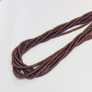 gold copper silver gray hematite matte rondelle beads