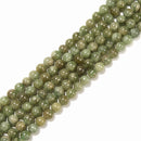 Natural Green Apatite Smooth Round Beads Size 6mm 15.5'' Strand