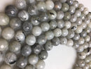 white labradorite faceted round beads