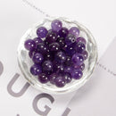 Natural Amethyst Smooth Round Beads 4mm 6mm 8mm 10mm 12mm Approx 15.5" Strand
