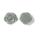 Natural Jadeite Jade Hand Carved Rose Flower Shape Pendant 30mm Sold One Piece