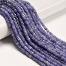Natural Tanzanite Faceted Rondelle Beads Size 2x5mm 15.5'' Strand