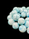 Grade AAA Natural Larimar Smooth Round Size 12mm 13mm 14mm 15.5" Strand