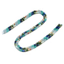 Multicolor Gemstone Smooth Rondelle Beads Size 2x4mm 15.5'' Strand