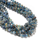 Natural Kyanite Faceted Rondelle Beads Size 6x8mm 15.5'' Strand