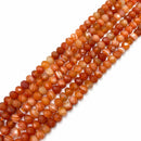 Natural Red Botswana Agate Faceted Rondelle Beads Size 5x7mm 15.5'' Strand