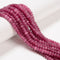 Fuchsia Color Dyed Jade Smooth Rondelle Beads Size 4x6mm 15.5'' Strand