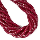 Natural Ruby Heishi Disc Beads Size 3x5mm 15'' Strand