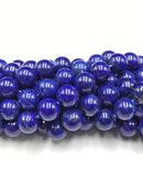 Genuine AAA Lapis Lazuli Smooth Round Beads Size 8mm 10mm 15.5" Strand