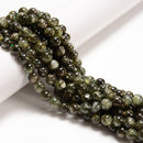 Natural Green Lepidolite Mica Smooth Round Beads Size 6mm 8mm 10mm 15.5'' Strand