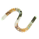 05 Gradient Multi-color Gemstone Smooth Cube Shape Beads Size 8-9mm 15.5" Strand