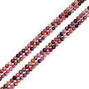 Genuine Ruby Faceted Round Beads Size 5mm 5-5.5mm 15.5" Strand