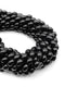 Natural Black Onyx Smooth Rice Barrel Shape Beads Size 8x10mm 15.5" Strand