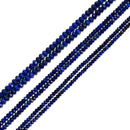 Natural Lapis Lazuli Faceted Rondelle Beads Size 2x3mm 3x4mm 4x5mm 15.5" Strand