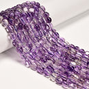 Grade A Natural Amethyst Pebble Nugget Beads Size 7-8x8-10mm 15.5" Strand