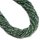 Natural Jadeite Jade Faceted Round Beads Size 3mm 15.5" Strand
