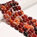 Natural Carnelian Barrel Drum Shape Beads Size 11-13mm x 16-18mm 15.5'' Strand
