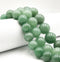 Natural Green Aventurine Smooth Round Beads 16mm 18mm 20mm 15.5" Strand