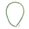 Green Aventurine Rondelle Size 2x6mm Beaded Necklace 17''-18.5"Length Adjustable