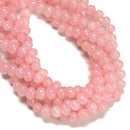 Natural Rose Quartz Center Drill Full Oval Shape Beads Size 9x11mm 15" Strand