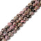 Natural Rhodonite Heart Shape Beads Size 12mm 15.5'' Strand