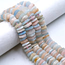Natural Multi Color Morganite Slice Discs Beads Size 16mm 15.5" Strand