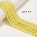 Mixed Gemstone Faceted Rondelle Wheel Beads Size 2x4mm 15'' Strand