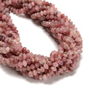 Natural Multi Strawberry Quartz Faceted Rondelle Beads Size 4x6mm 15.5'' Strand