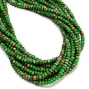 Green Aqua Terra Jasper Smooth Rondelle Beads Size 2x4mm 4x6mm 5x8mm 15.5" Strd
